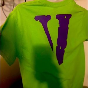 Vlone shirt purple and green